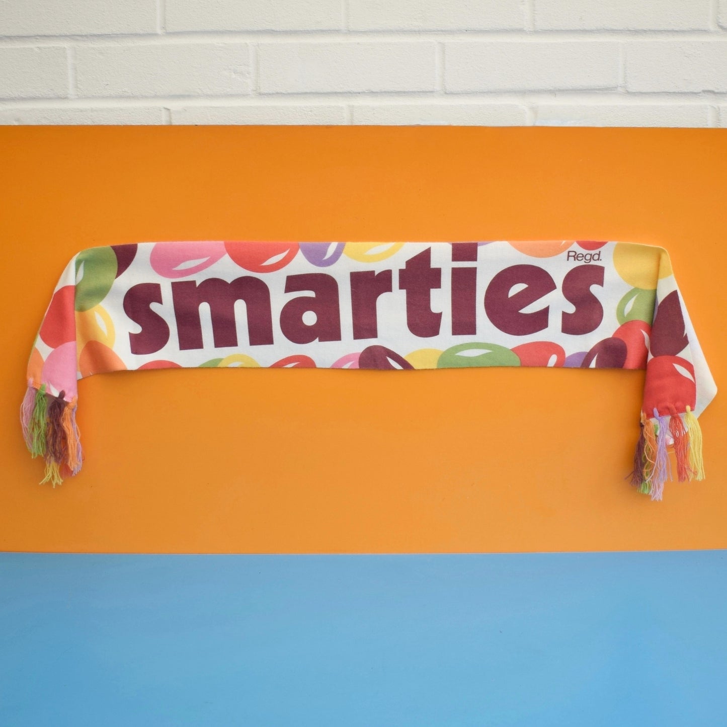 Vintage 1970s Smarties Advertising Scarf - Rare - Excellent Condition by Vintage
