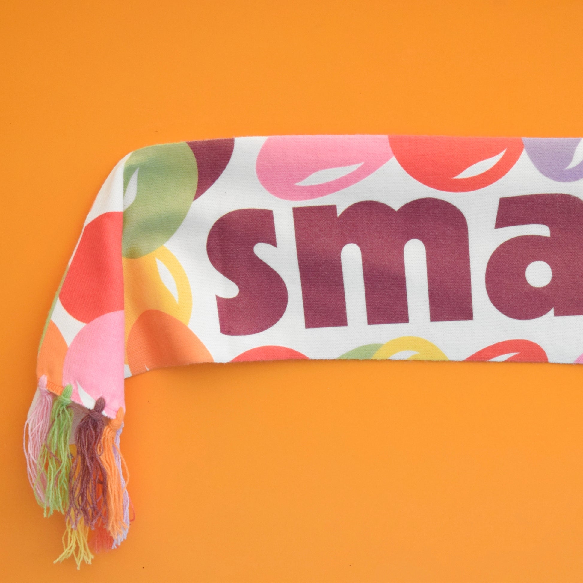 Vintage 1970s Smarties Advertising Scarf - Rare - Excellent Condition by Vintage