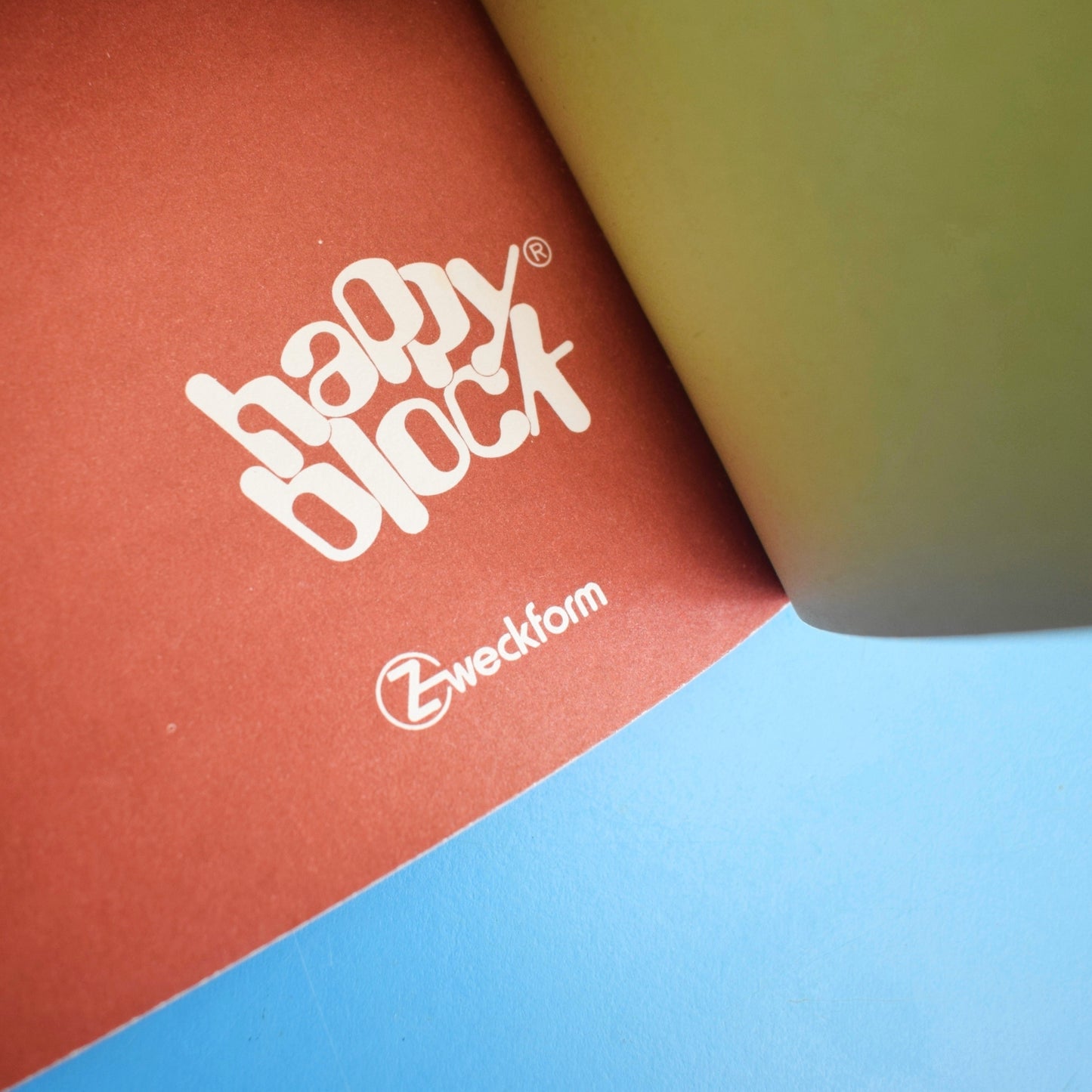 Vintage 1970s Note Book - Happy Block - Colourful