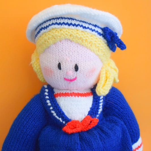 Vintage Knitted Sailor Girl Toy (Jean Greenhowe pattern)