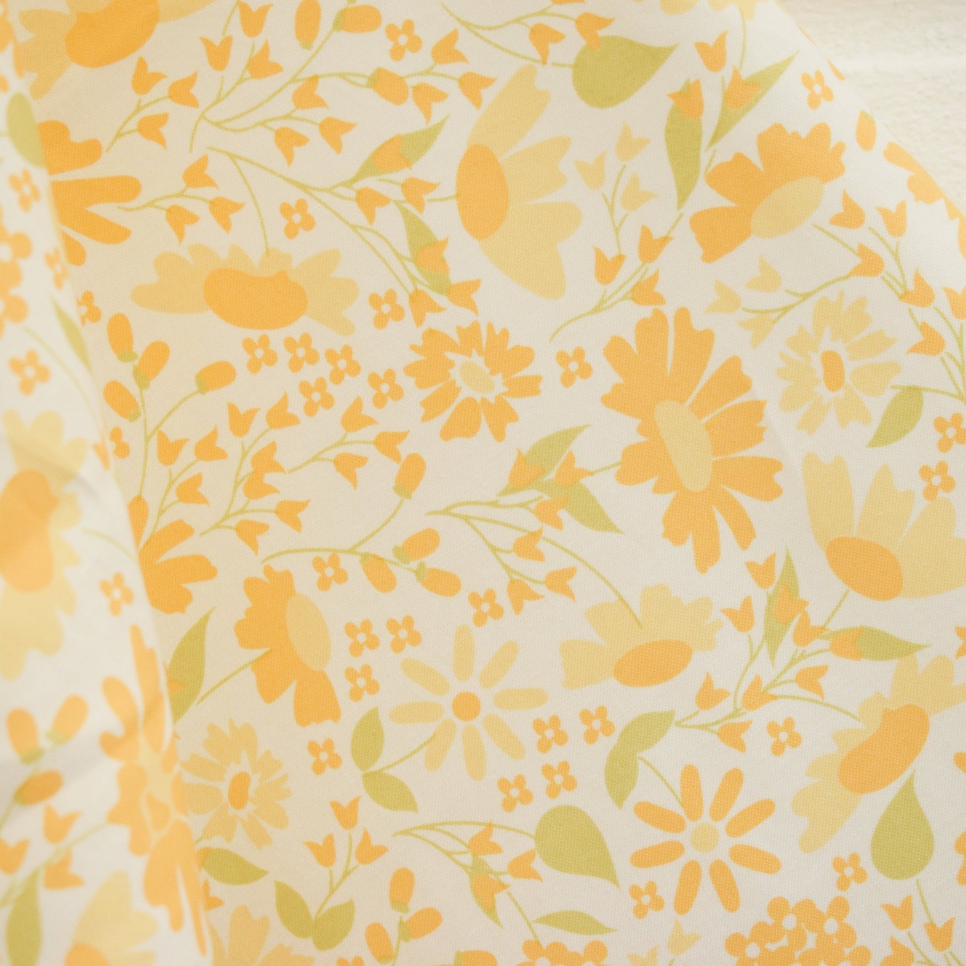Vintage 1960s Tablecloth - Flower Power - Orange flowers by Vintage