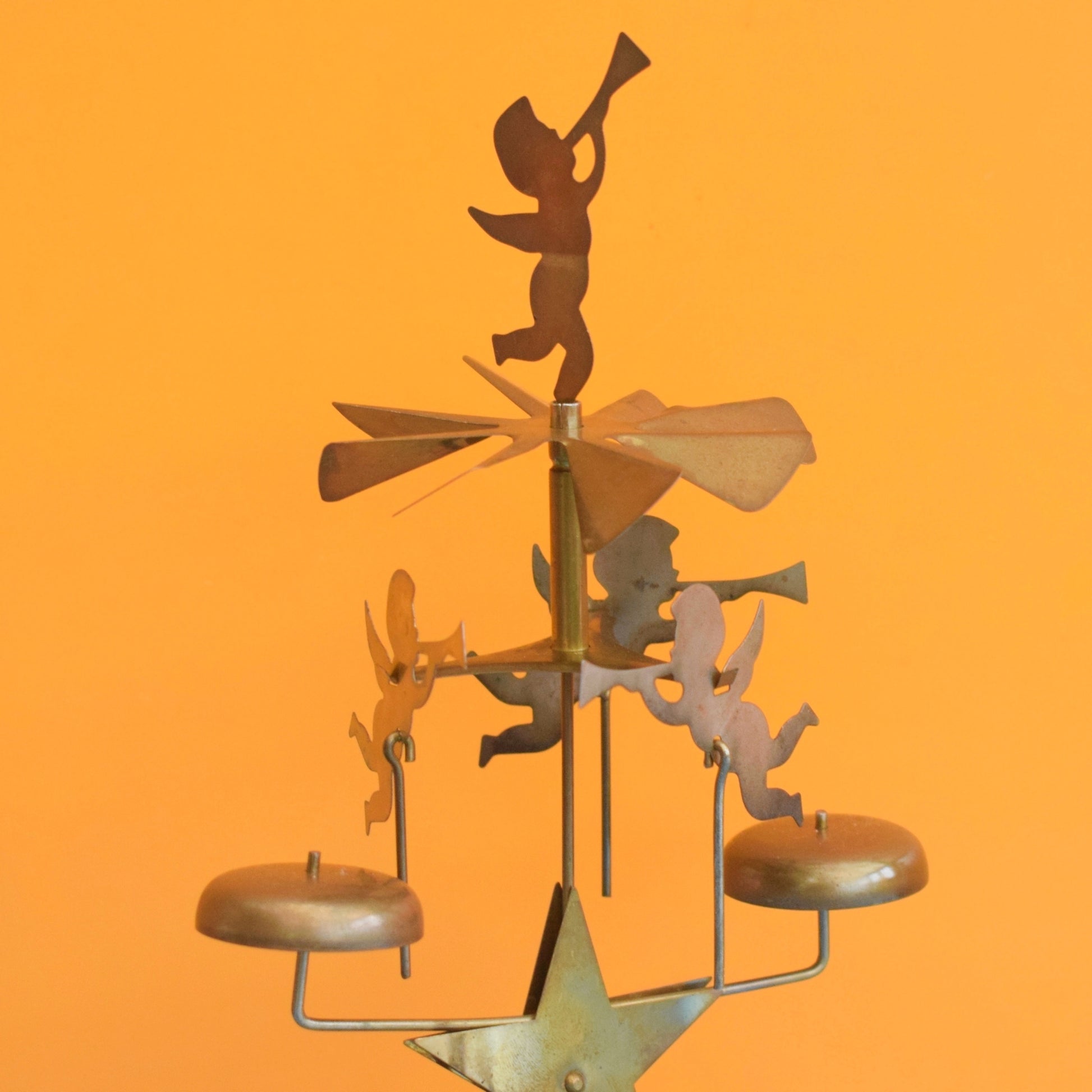 Vintage 1970s Swedish Angel Chimes With Candles . by Pineapple Retro