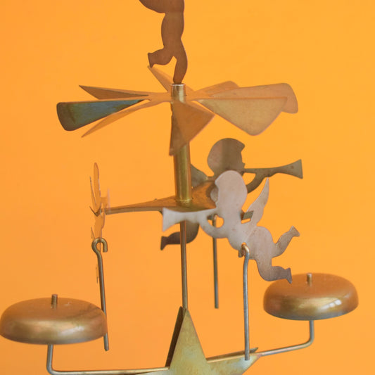 Vintage 1970s Swedish Angel Chimes With Candles . by Pineapple Retro