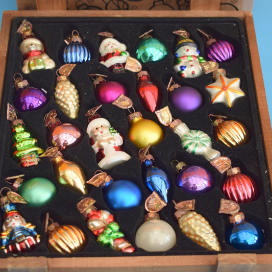 Vintage 2000s Glass Baubles - Thomas Pacconi Glass Decorations