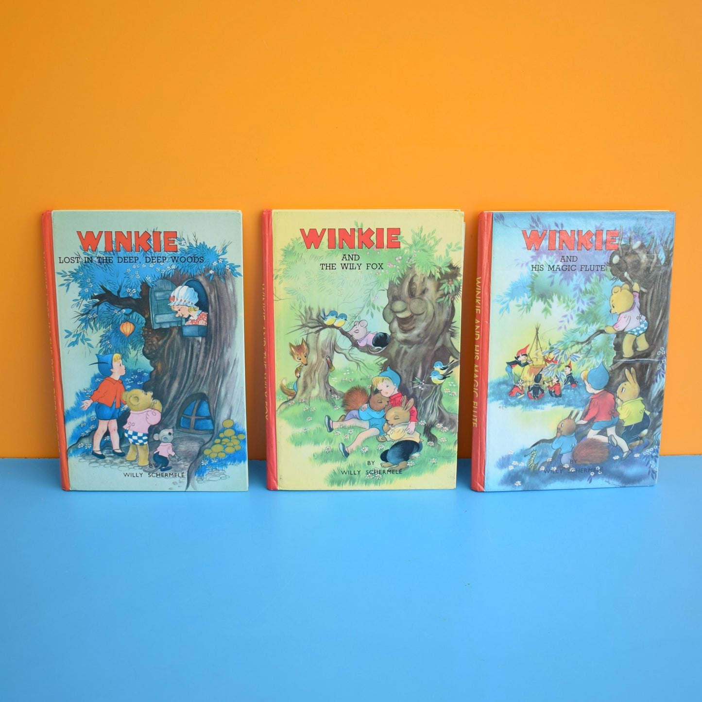 Vintage 1970s Winkie Books x3 - Willy Schermele