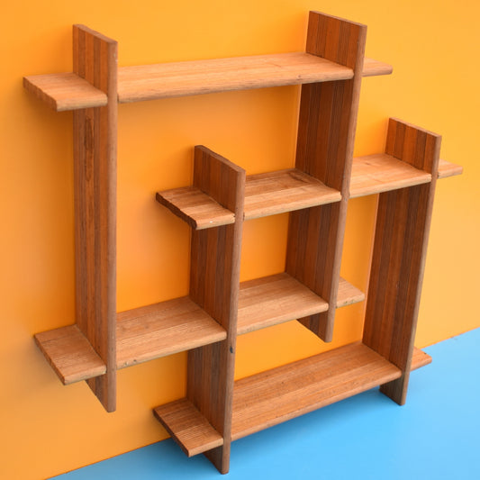 Vintage 1960s Gaybox Wooden Small Shelving Unit .