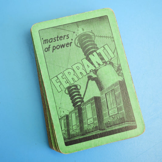 Vintage 1930s Ferranti Masters Of Power Playing Cards