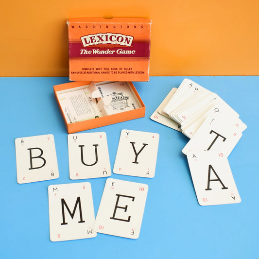 Vintage 1950s Card Game - Lexicon - Anagrams - Craft ..