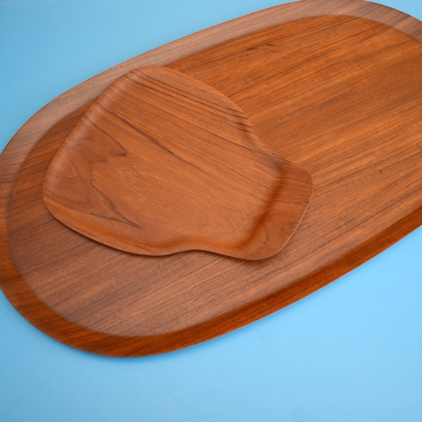 Vintage 1950s Teak Plywood Trays - Swedish - ARY Nybro