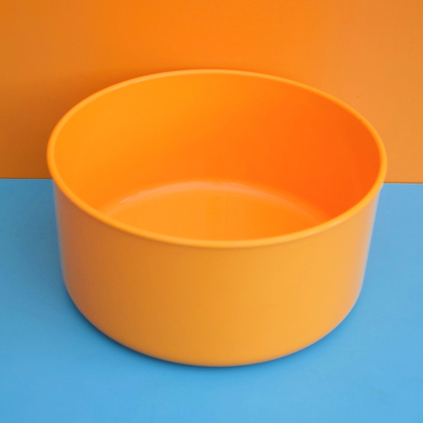 Vintage 1970s Plastic M&S Container - Eggy Yellow