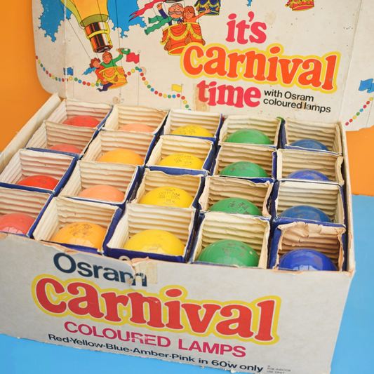 Vintage 1960s Display Box Of Osram Light Bulbs- Boxed
