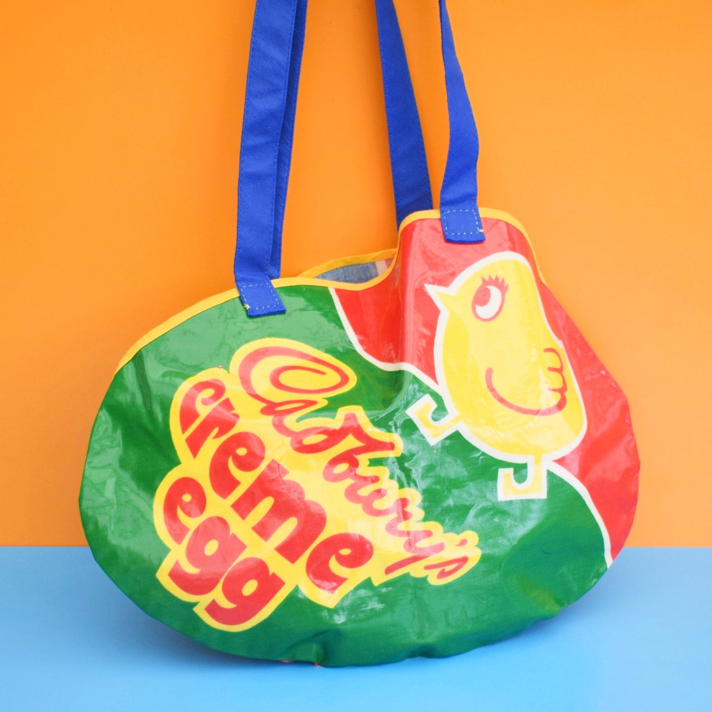 Vintage 1980s PVC Shoulder Bag - Cadburys Creme Egg Advertising .