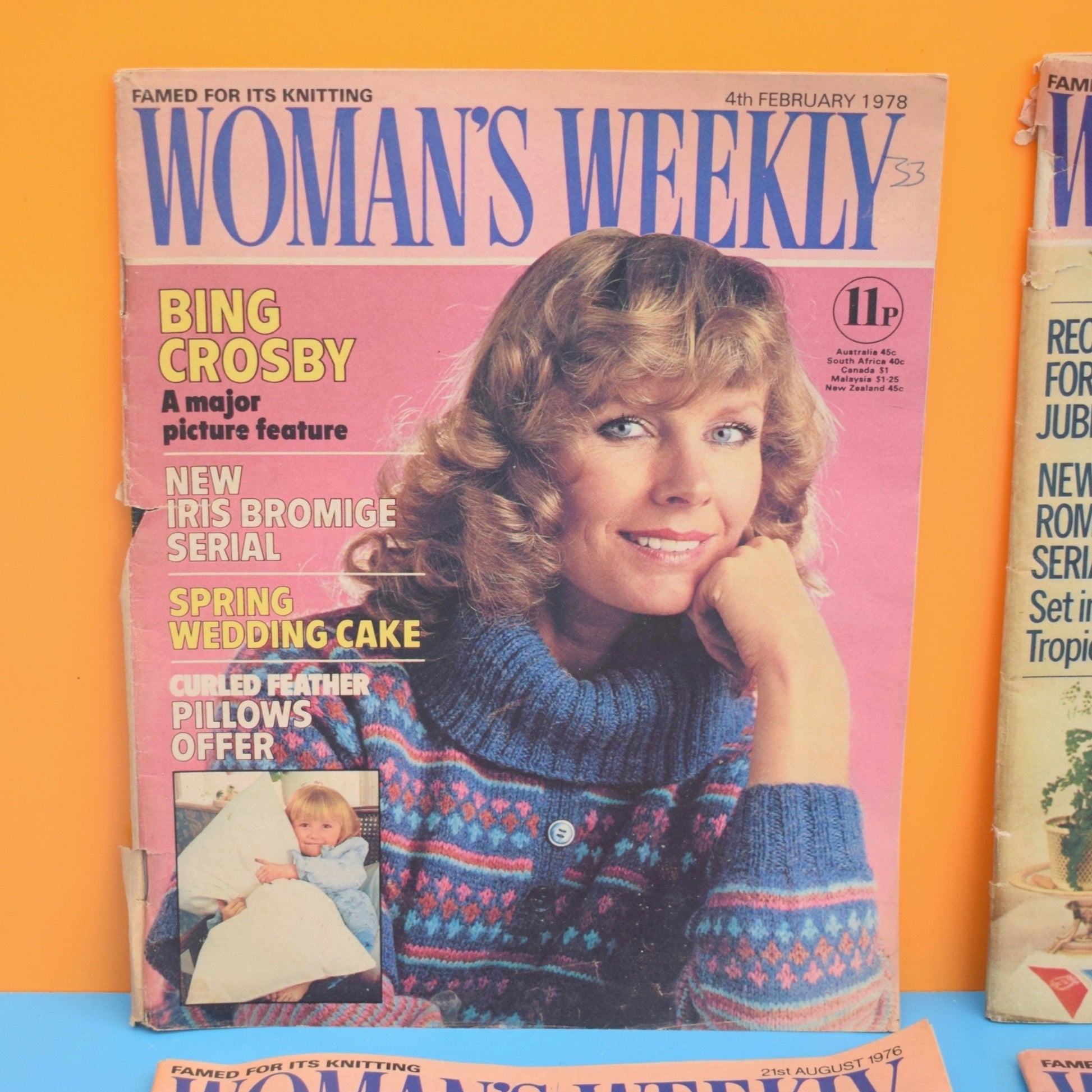 Vintage 1970s / 80s Woman's Weekly Magazines x4 by Vintage