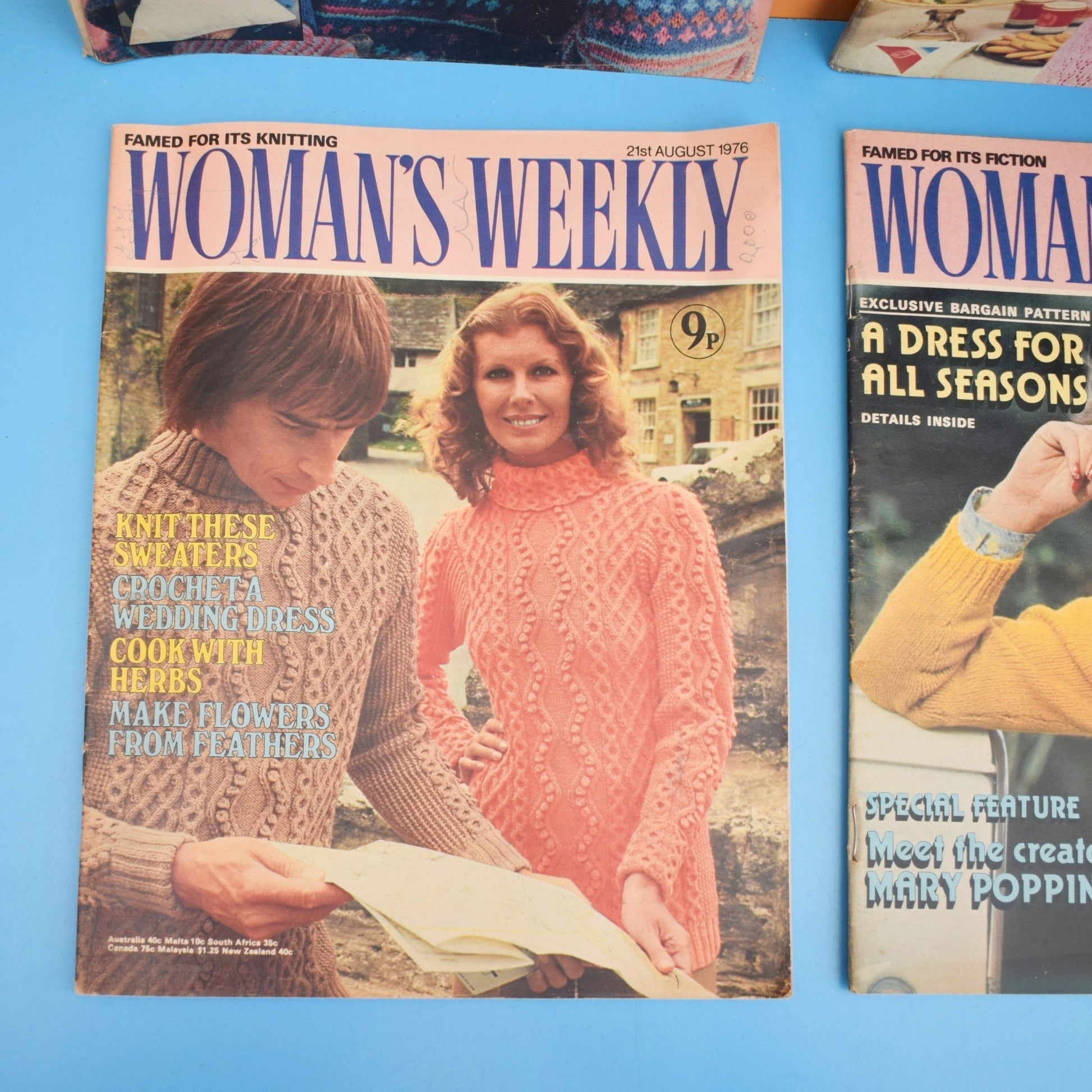 Vintage 1970s / 80s Woman's Weekly Magazines x4 by Vintage