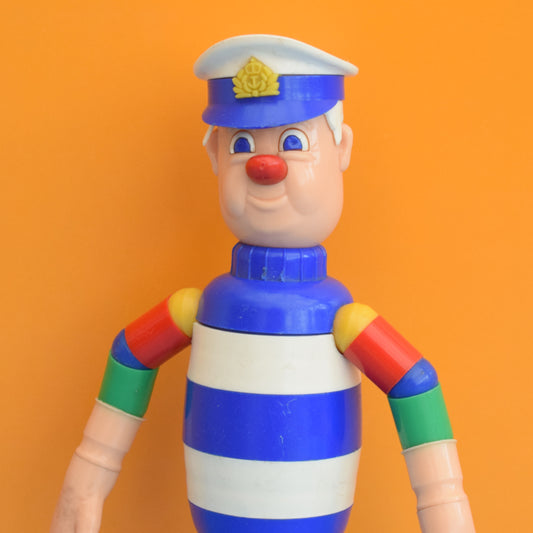 Vintage 1960s Bendy Sailor Toy - Merit Safe Play .