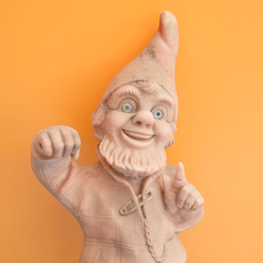 Vintage 1980s Rubber Garden Gnome - W. German Zeho