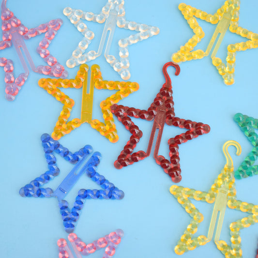 Vintage 1970s Plastic Selco Decorations x5