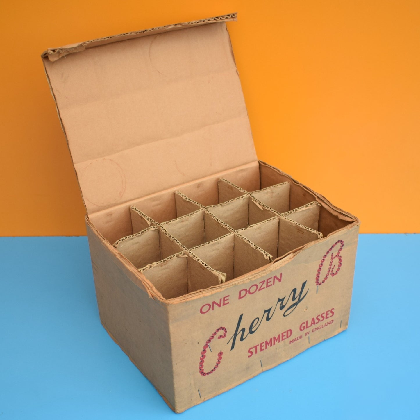 Vintage 1960s Advertising Box- Cherry B Glasses