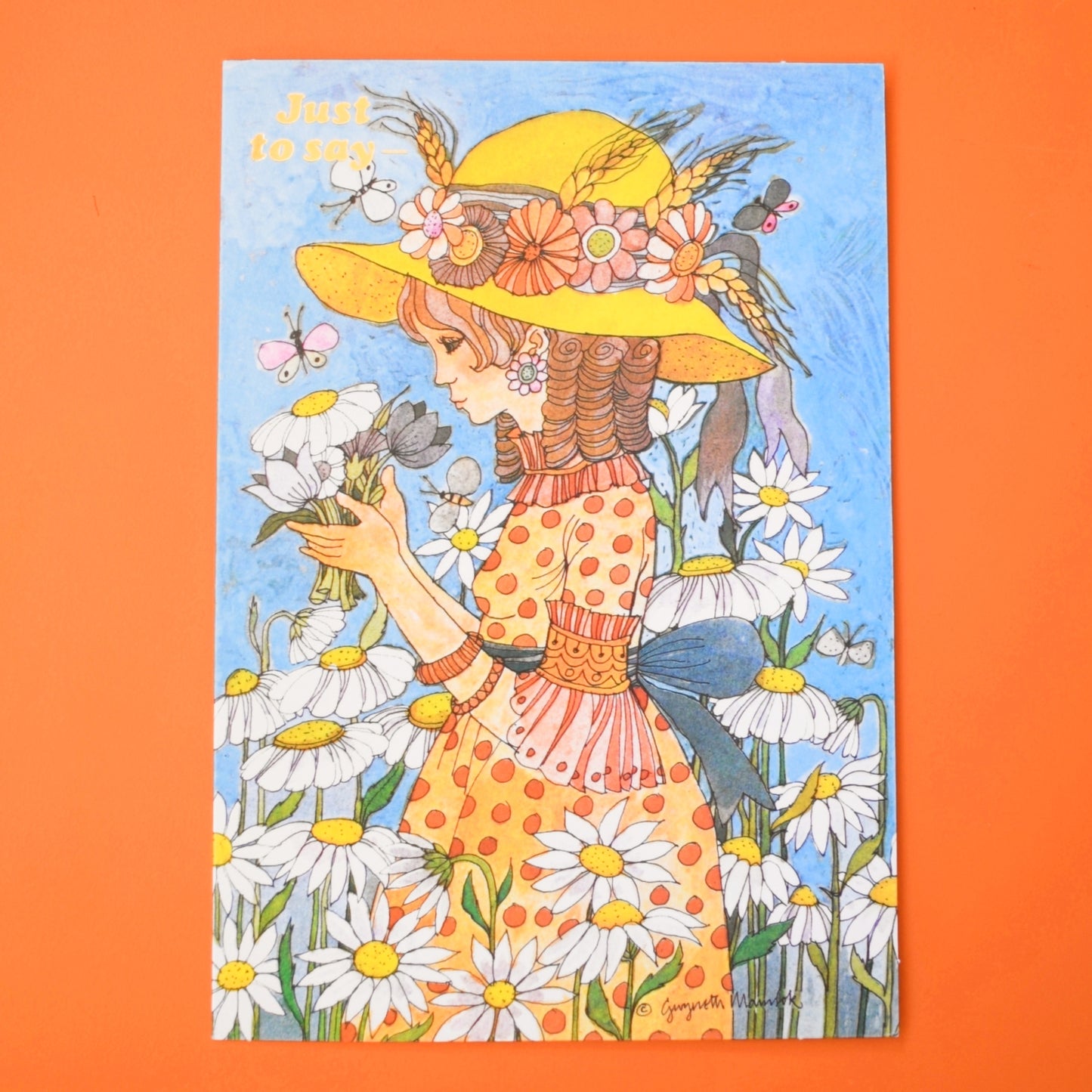 Vintage 1970s Greeting Card - by Gwyneth Mamlok - Glynis