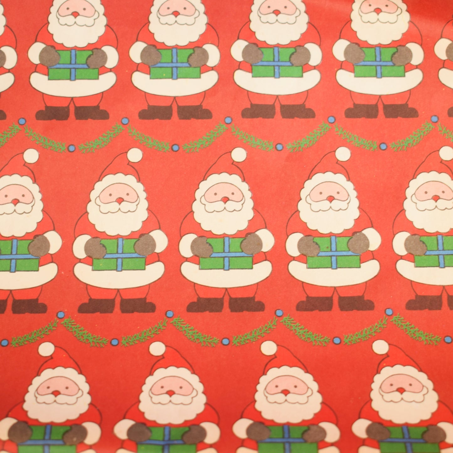 Vintage 1970s Christmas Wrapping Paper - Mixed