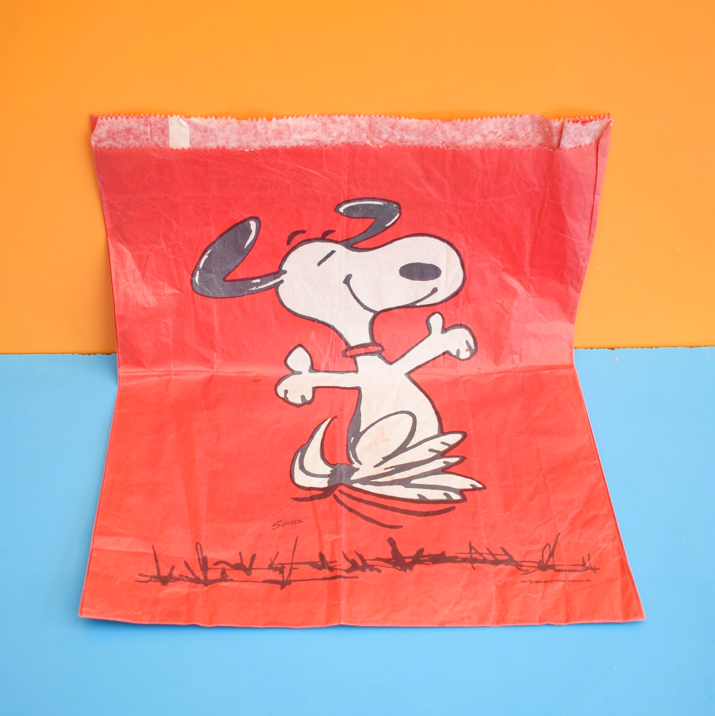 Vintage 1970s Snoopy Paper Shopping Bags