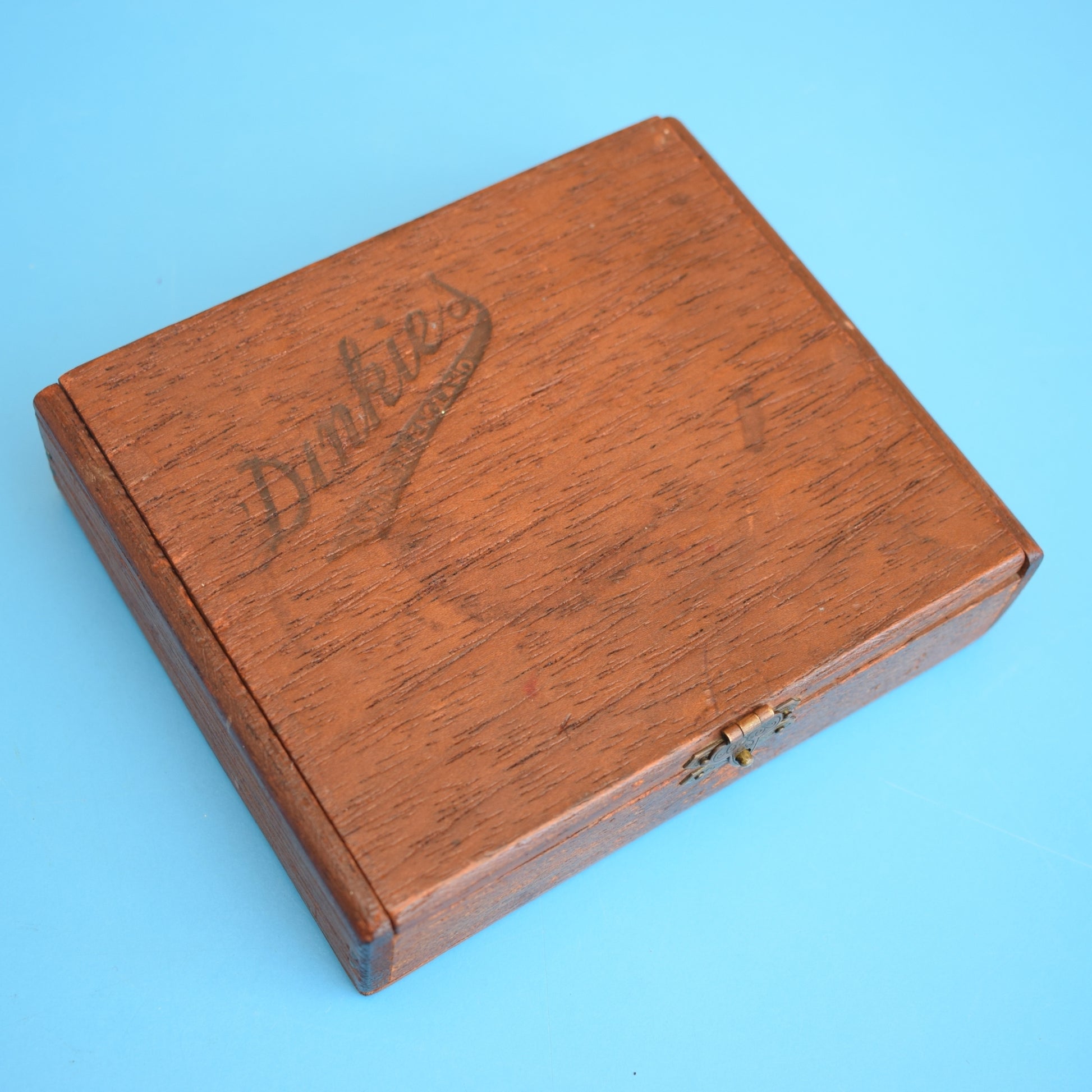 Vintage 1950s Christmas Fairy / Angel Tree Topper In Wooden Box by Vintage