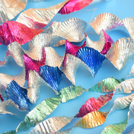 Vintage 1960s Wonder Spin Twisted Foil Decorations