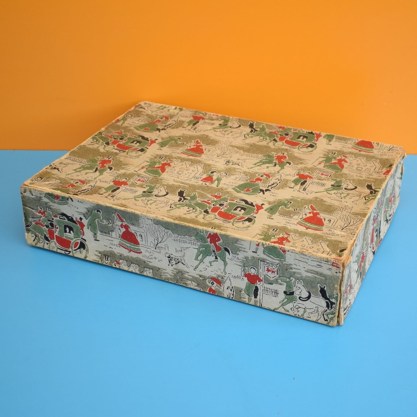 Vintage 1950s Large Gift Box- Christmas - Storage by Pineapple Retro