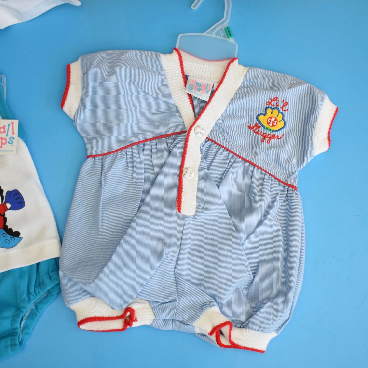 Vintage 1980s Romper Sets - Baseball - Various Ages - Unworn