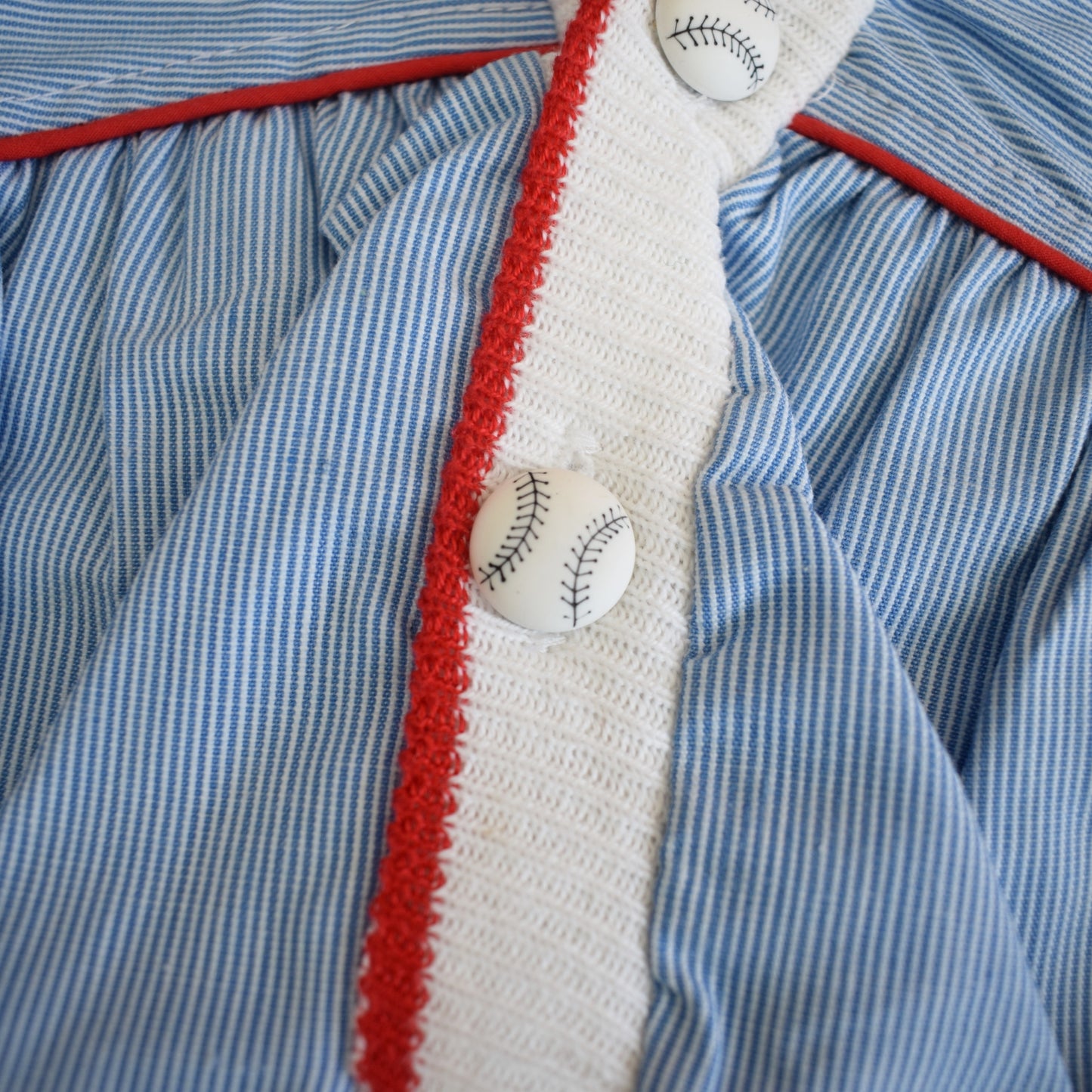 Vintage 1980s Romper Sets - Baseball - Various Ages - Unworn