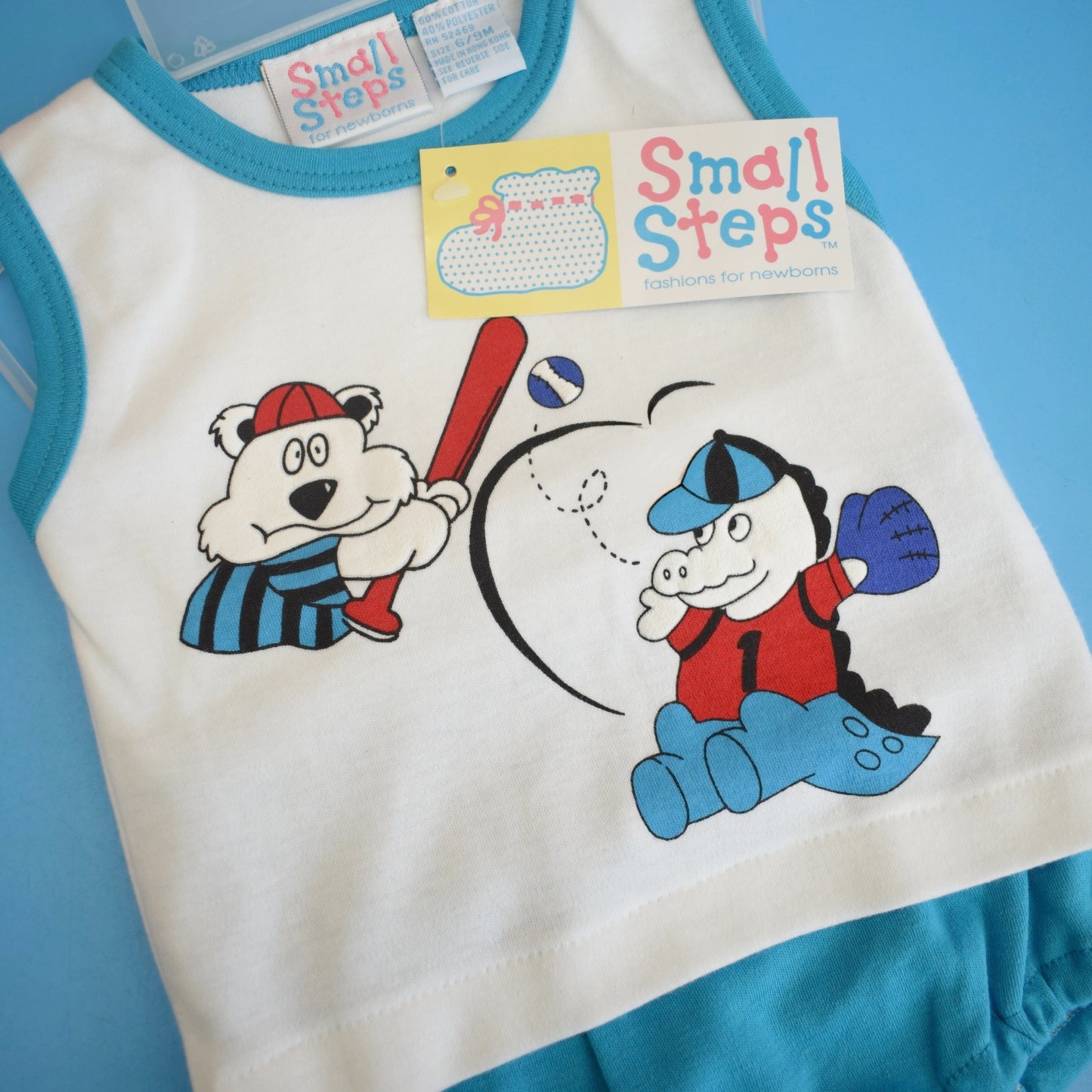 Vintage 1980s Romper Sets - Baseball - Various Ages - Unworn