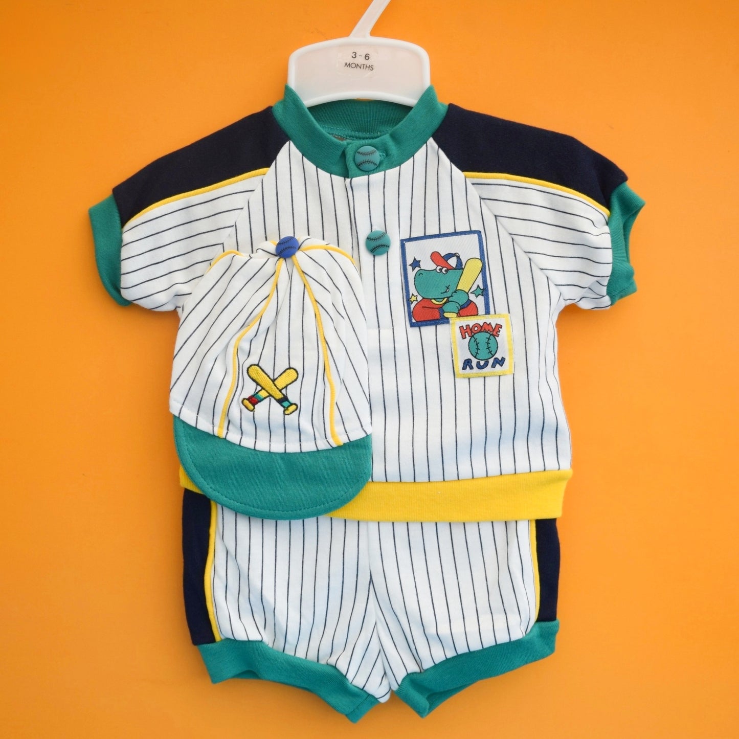 Vintage 1980s Romper Sets - Baseball - Various Ages - Unworn