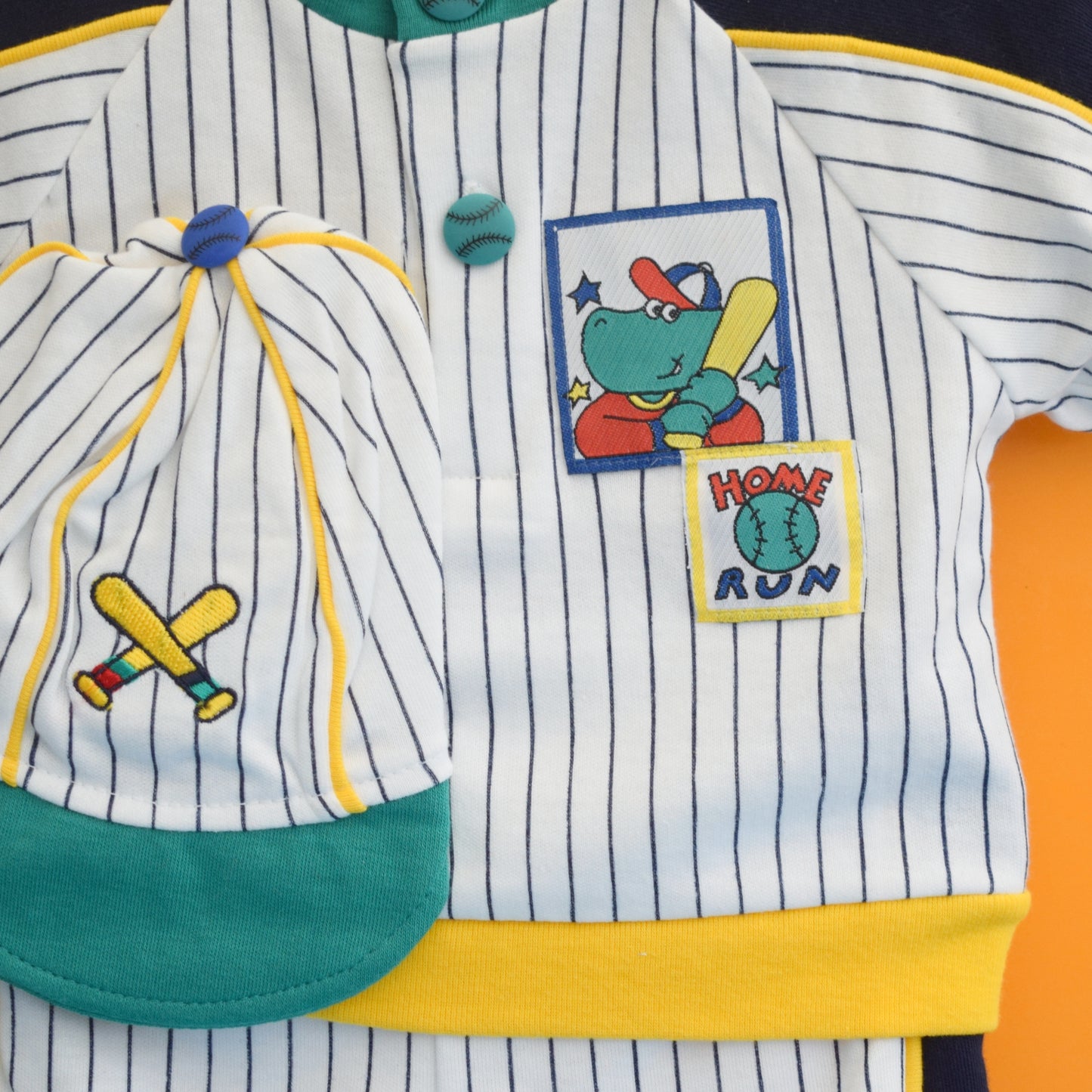 Vintage 1980s Romper Sets - Baseball - Various Ages - Unworn