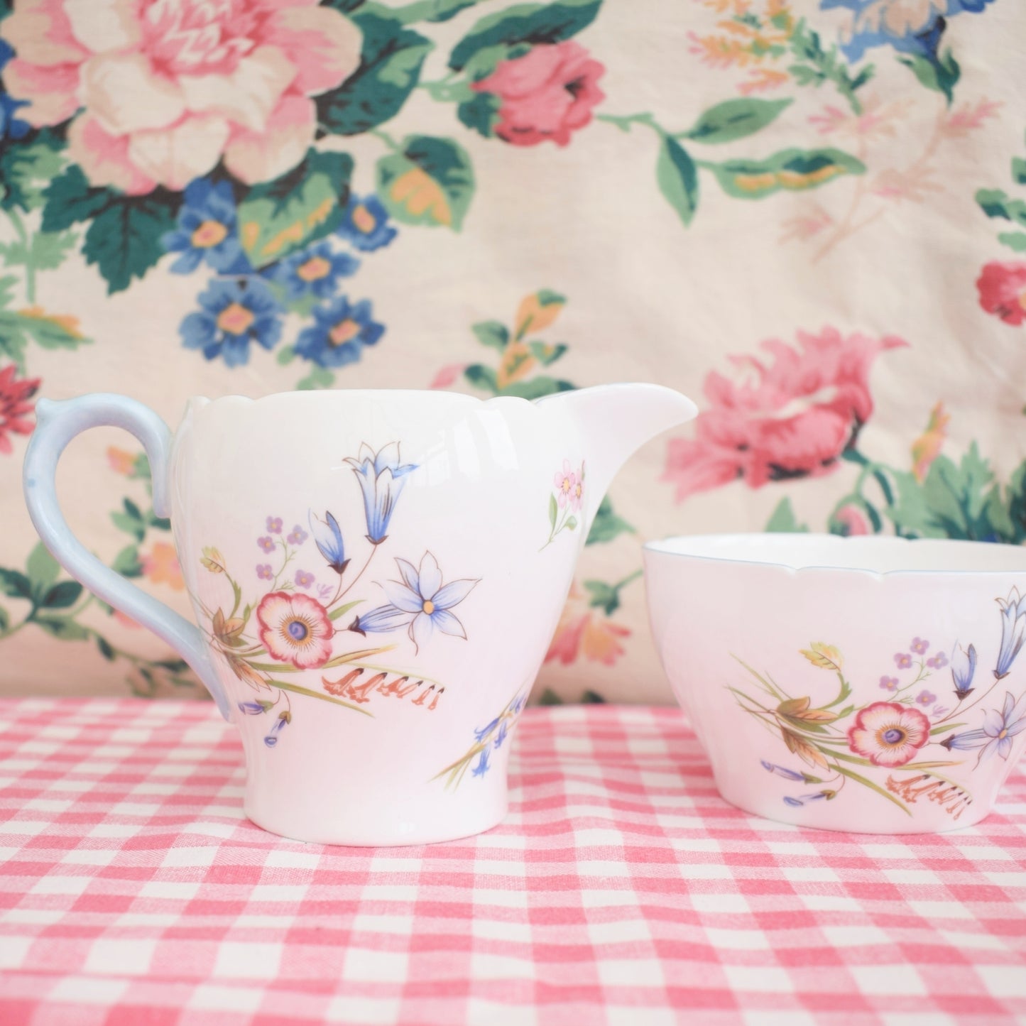 Vintage 1940s Wild Flowers Tea Set - Shelley - Pattern 13668