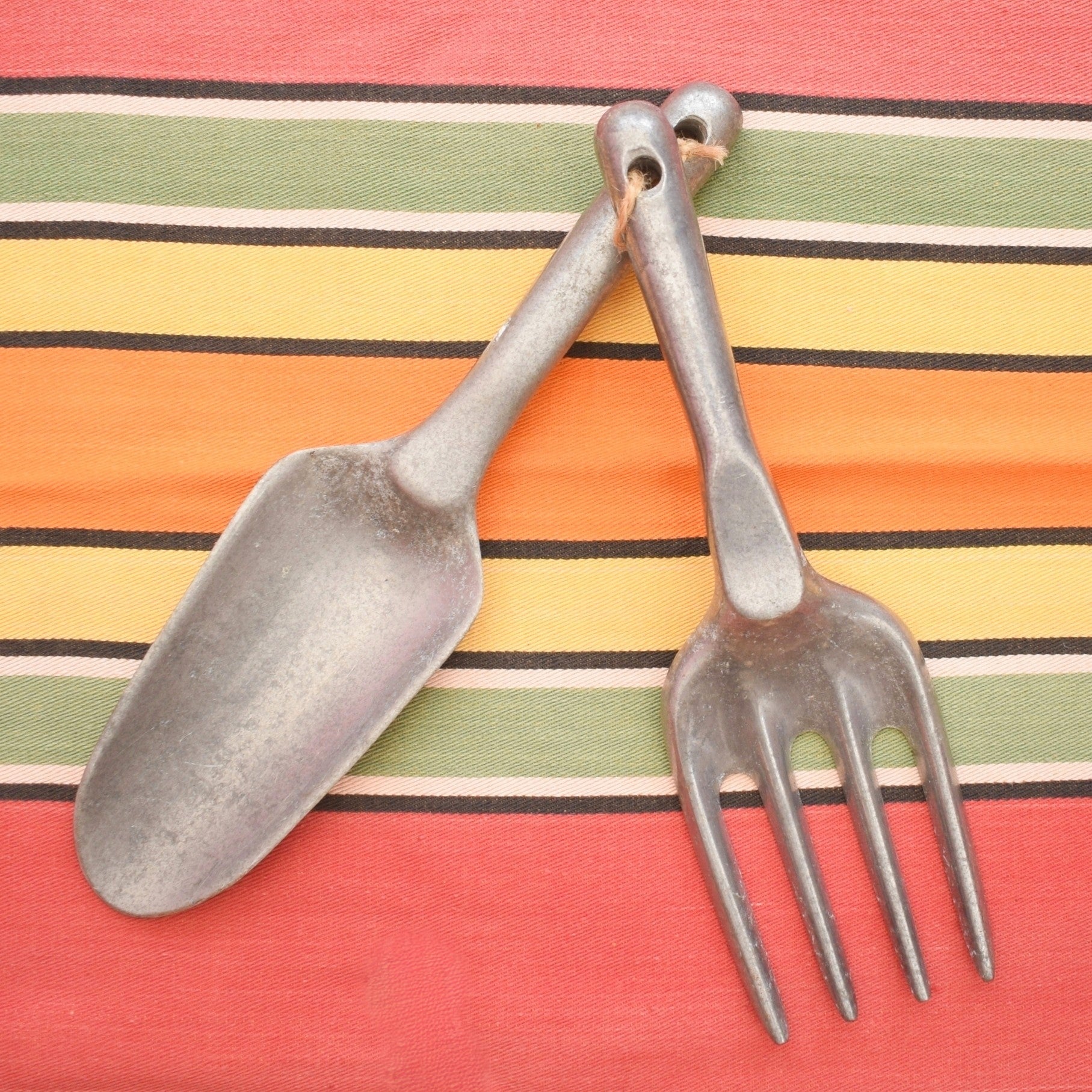 Vintage 1960s Hand Tools - Garden Hand Fork / Trowel - Aluminium - Masta Struk by Pineapple Retro