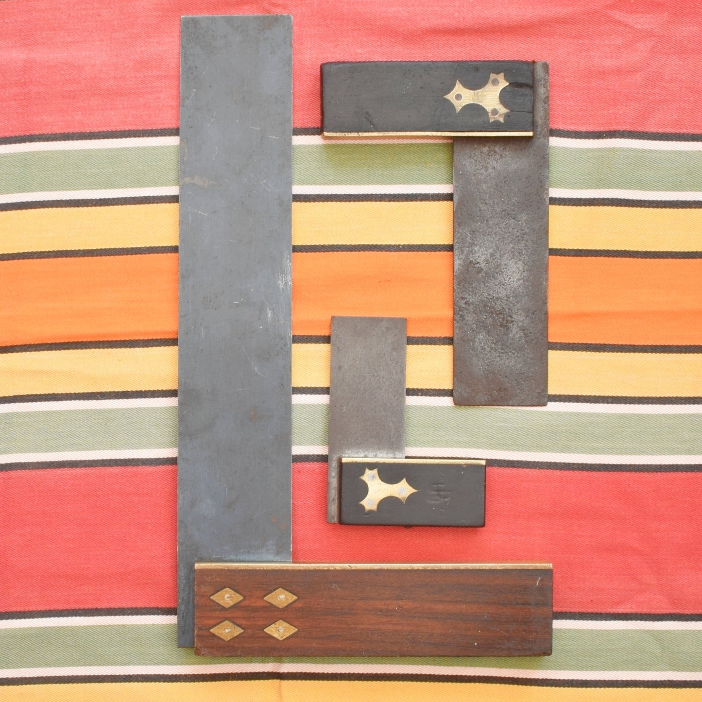 Vintage Hand Tools - Wooden / Steel Carpenter Squares