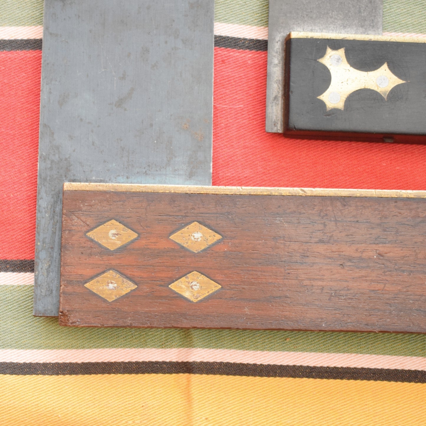 Vintage Hand Tools - Wooden / Steel Carpenter Squares