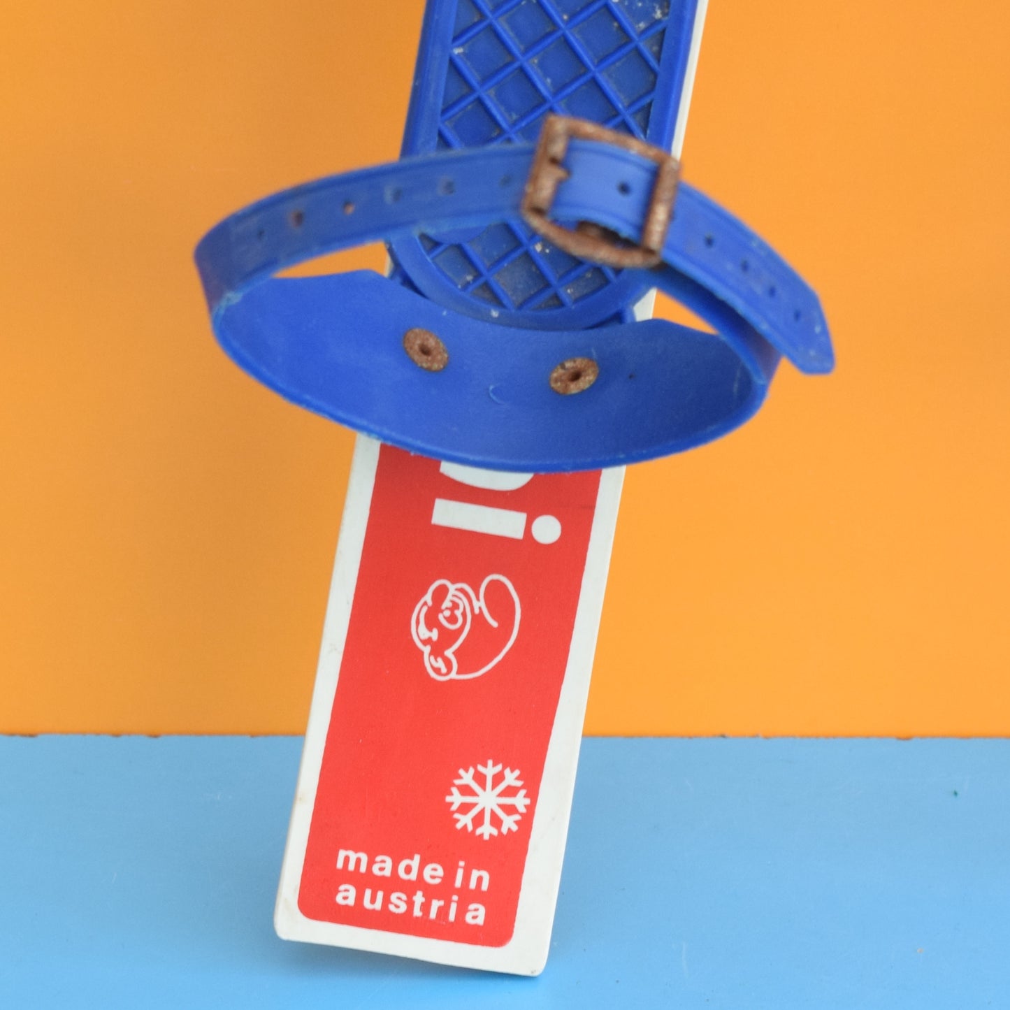 Vintage 1990s Kiddy Mini Skis- Smurf Made in Austria