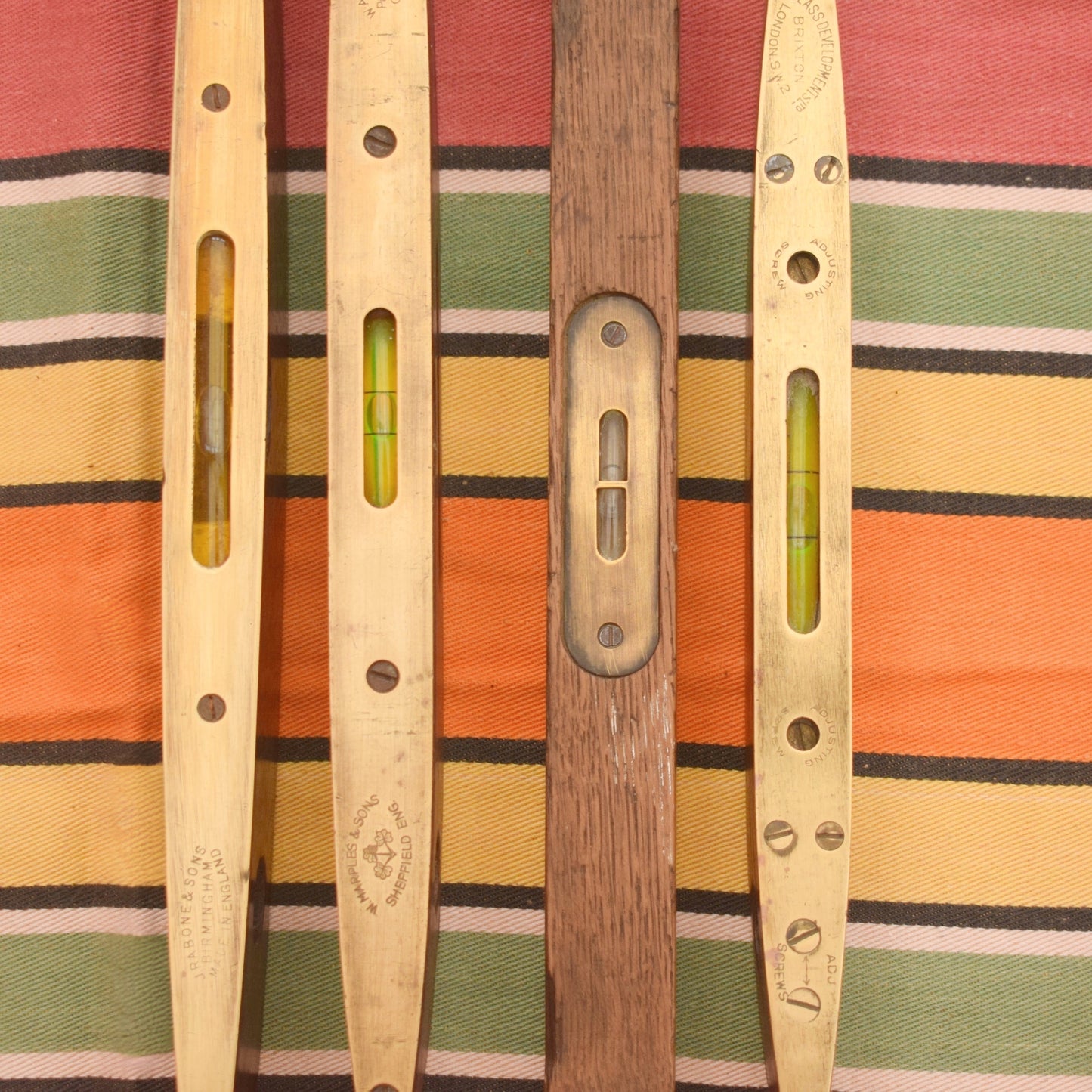 Vintage Hand Tools - Wooden Spirit Levels - W Marples / J. Rambone by Pineapple Retro
