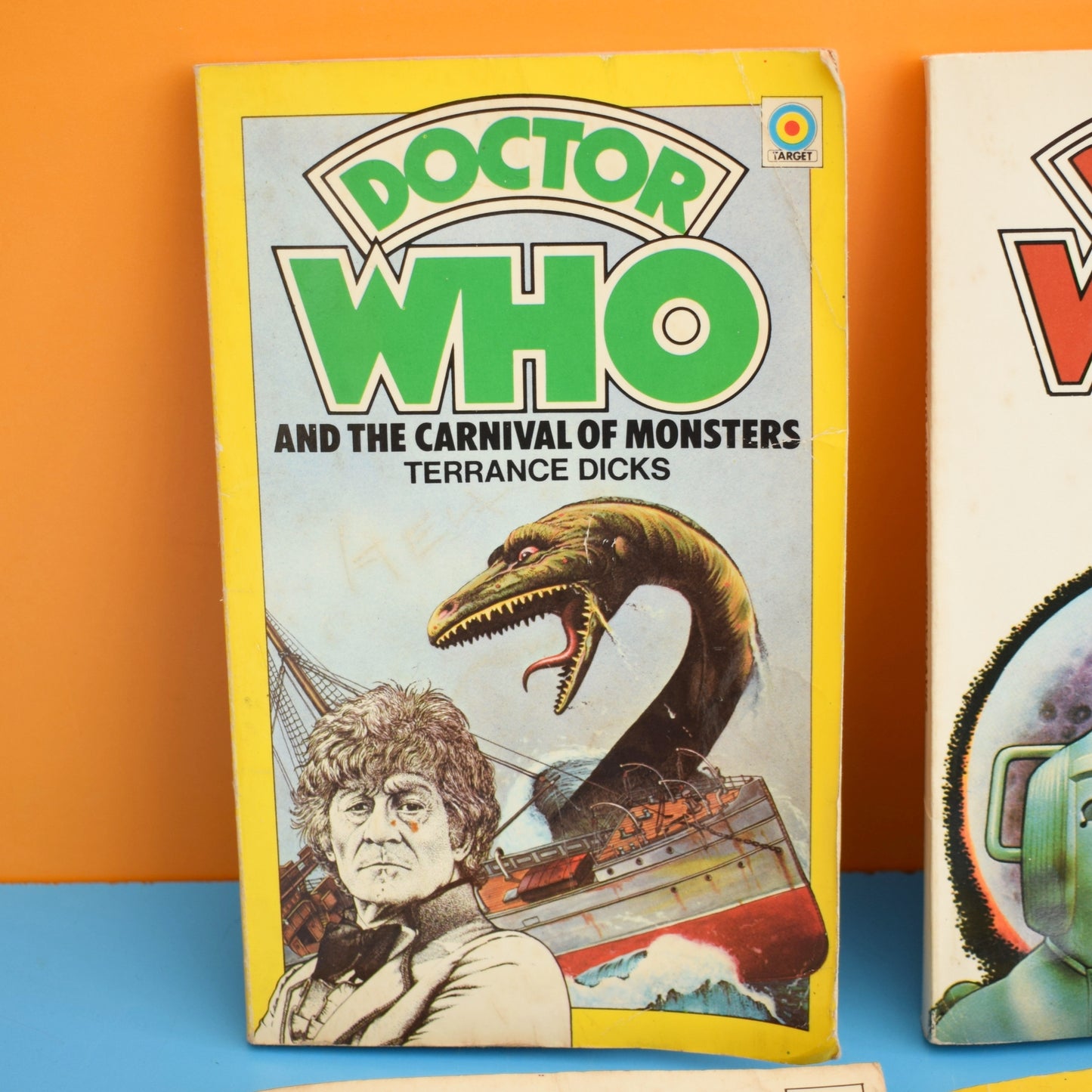 Vintage 1970s/ 80s Doctor Who Books .