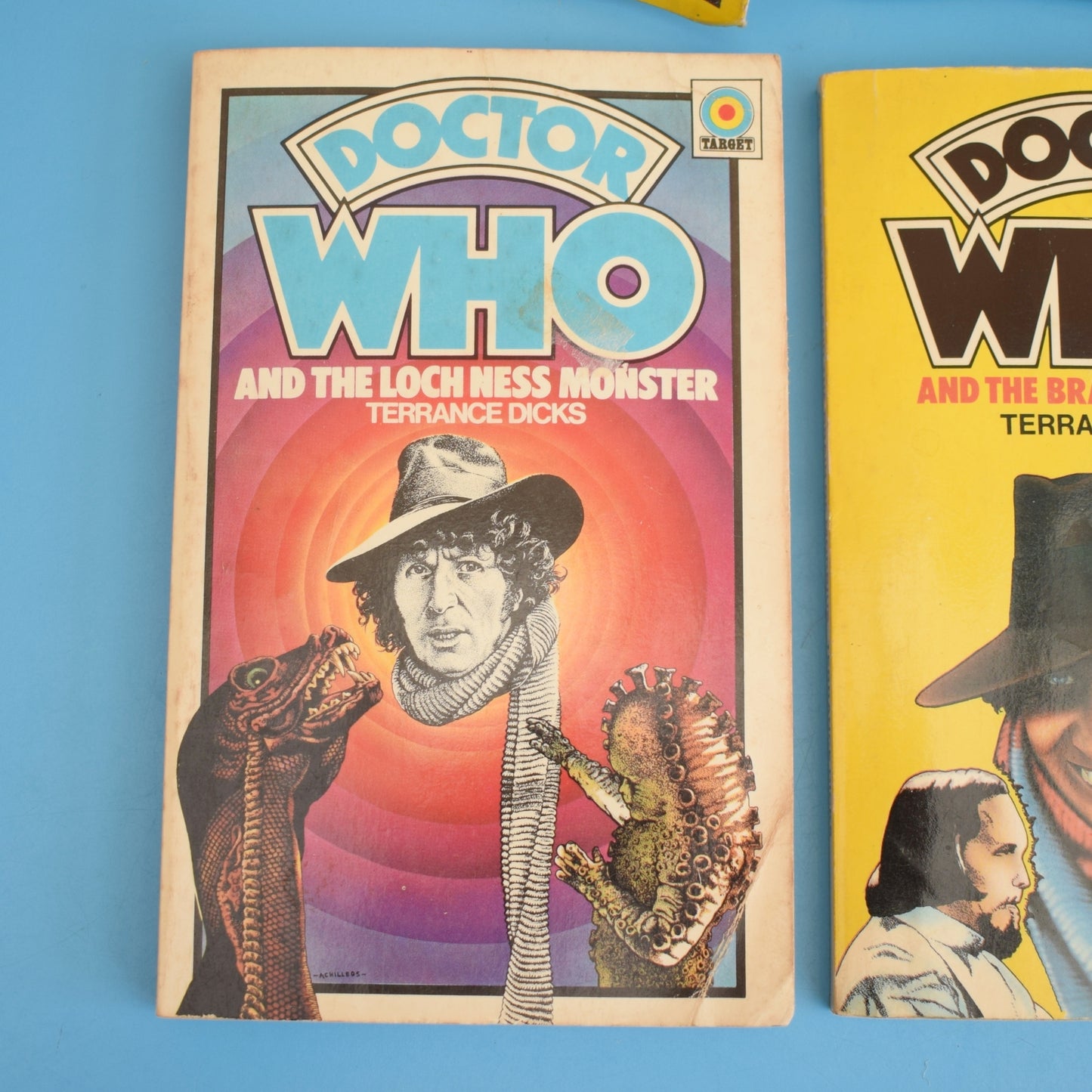 Vintage 1970s/ 80s Doctor Who Books .
