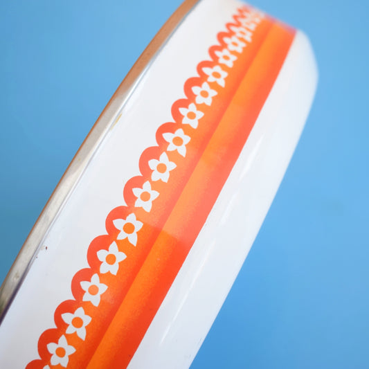 Vintage 1960s Taunton Vale Frying Pan / Low Saucepan - Orange