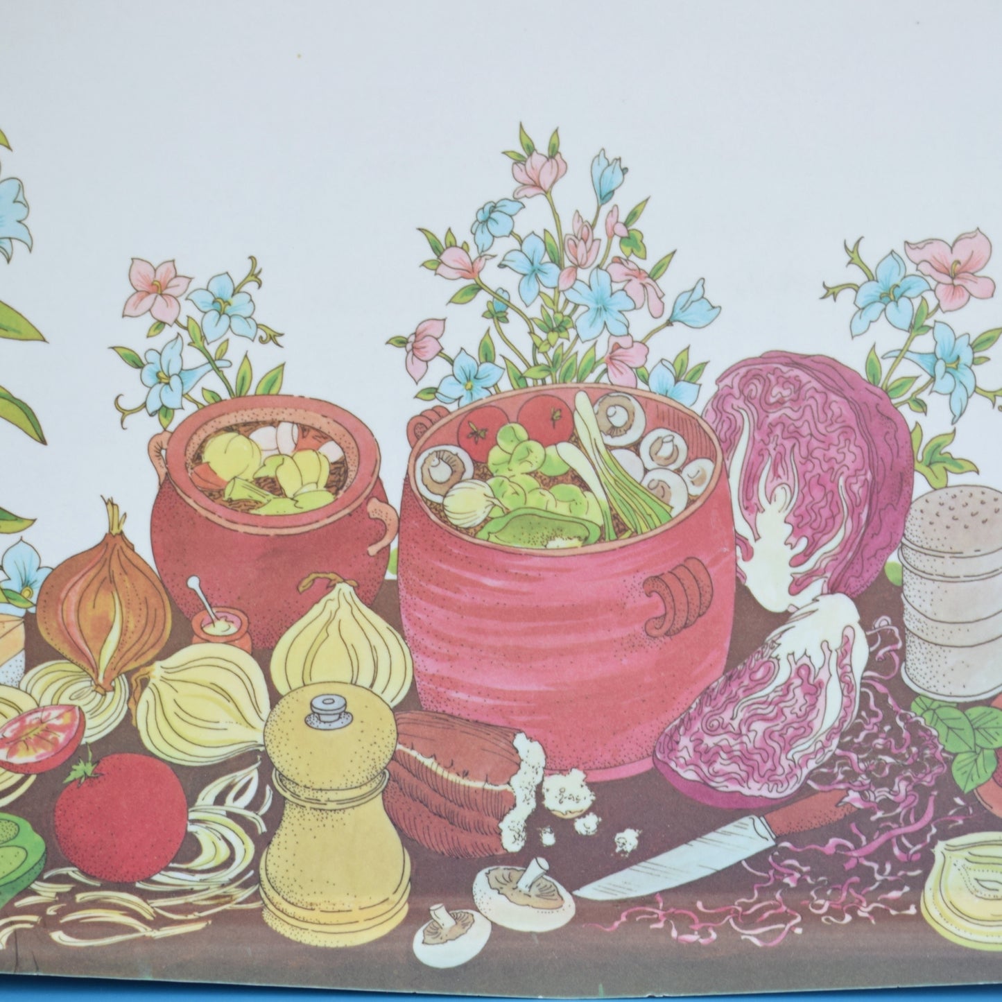 Vintage 1960s Mallod Large Tray - Autumnal Casserole