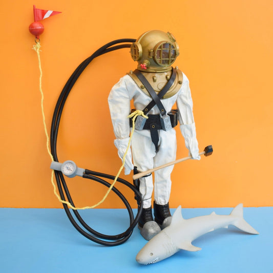 Vintage 1970s Action Man Deep Sea Diving Set (And Shark)