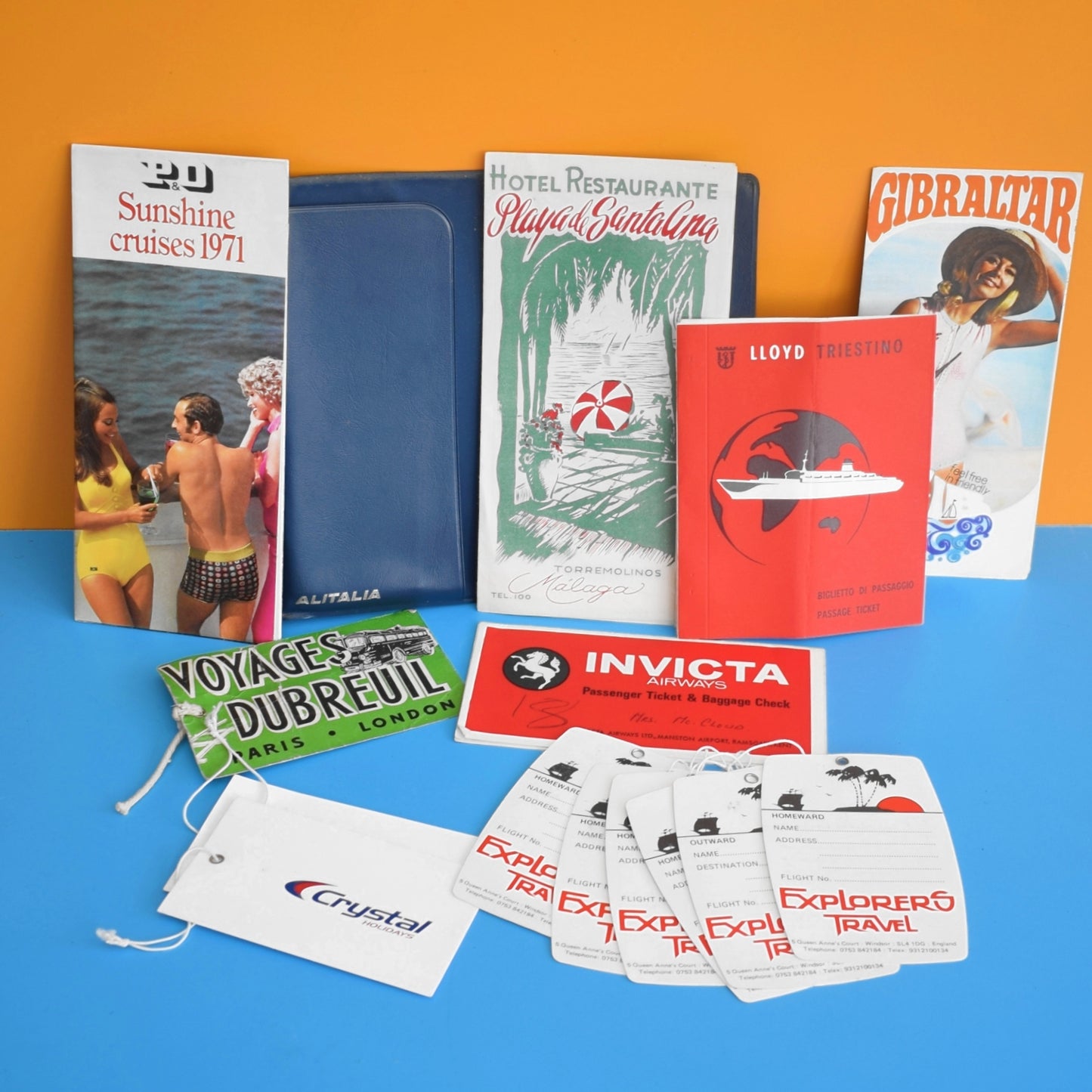 Vintage 1970s Flight Ephemera - BEA / SAS / BA - Travel / Planes