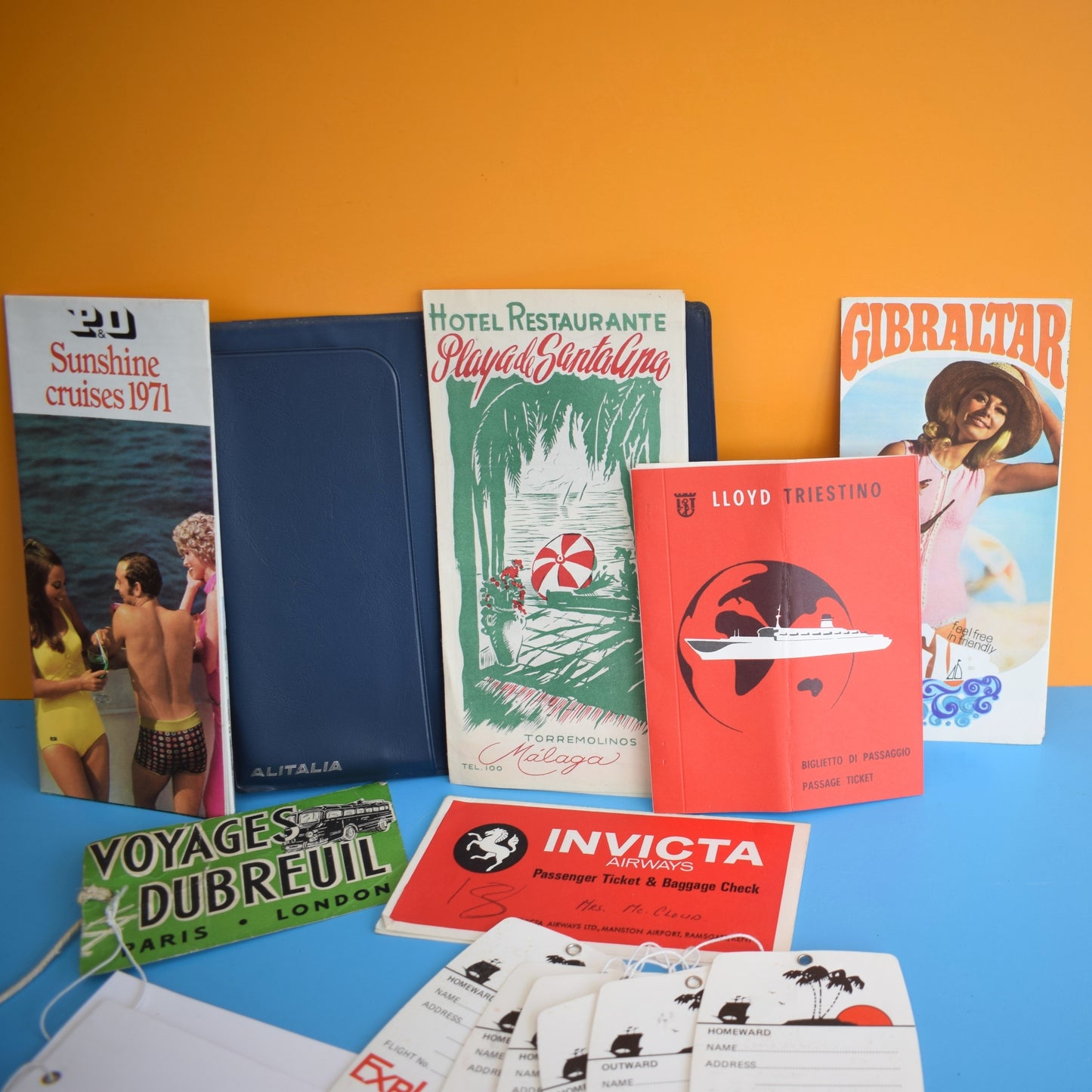 Vintage 1970s Flight Ephemera - BEA / SAS / BA - Travel / Planes