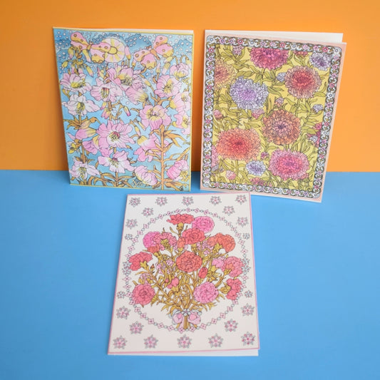 Vintage 1970s Greeting Card - by Loretta Rodriguez Set x3