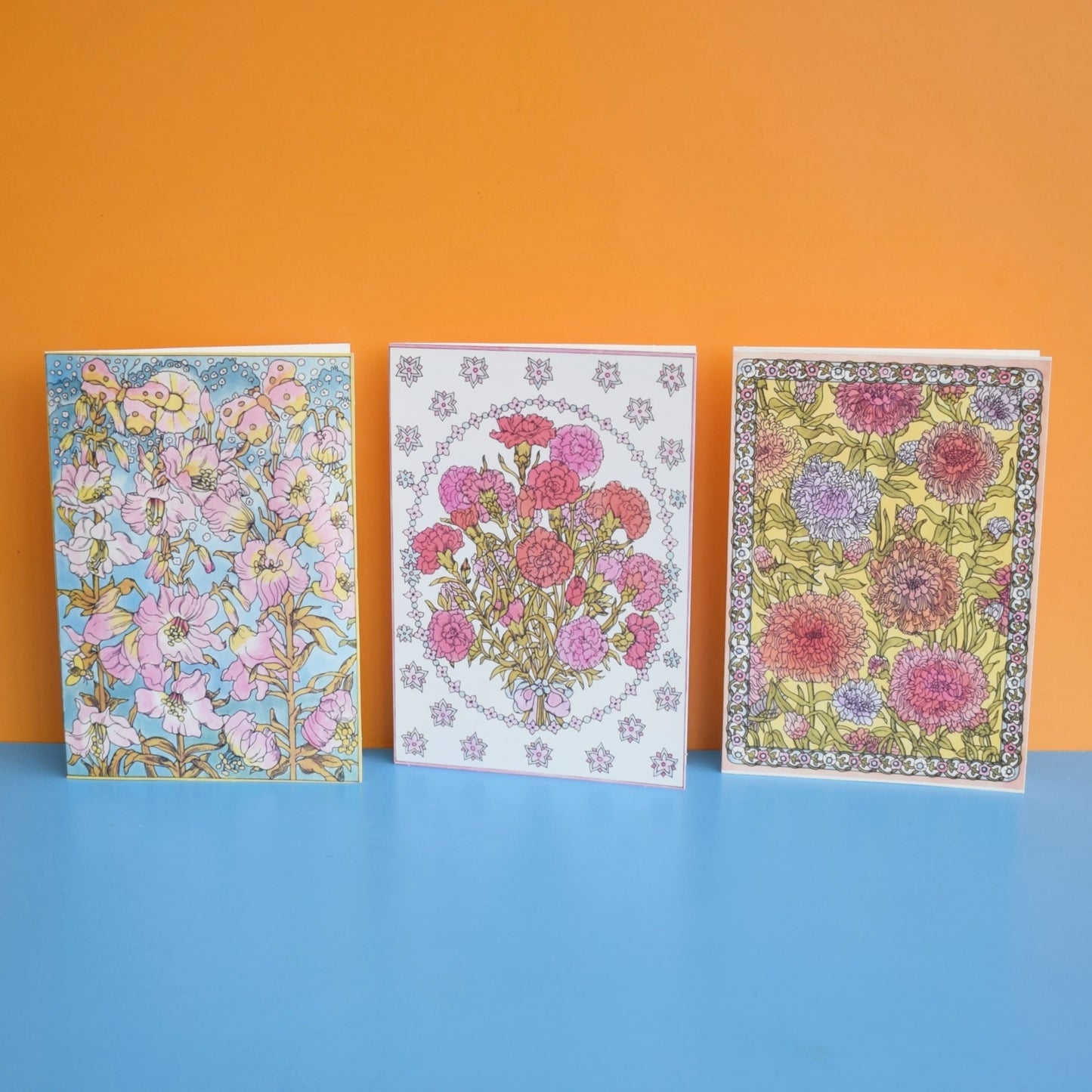 Vintage 1970s Greeting Card - by Loretta Rodriguez Set x3