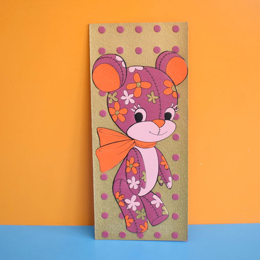 Vintage 1970s Greeting Card - American - Bear