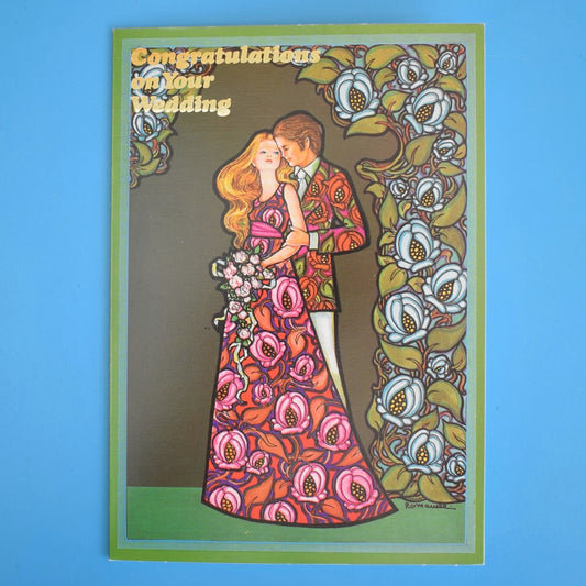 Vintage 1970s Greeting Card - by Paolo Romanelli - Loving Couple